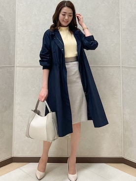 「はじめましてコーデ」｜「アイテム（その他アウター）」を使った、COUP DE CHANCE（STAFF)さん（レディース・165cm）の春コーディネート