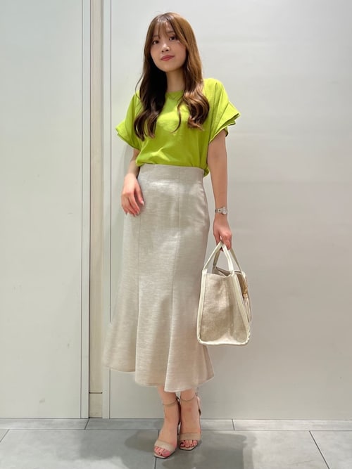 お値下げ　MITSUBOSHI DRESS ベスト　スカート セール】【洗える／日本製】/麻調マーメイドスカート（スカート