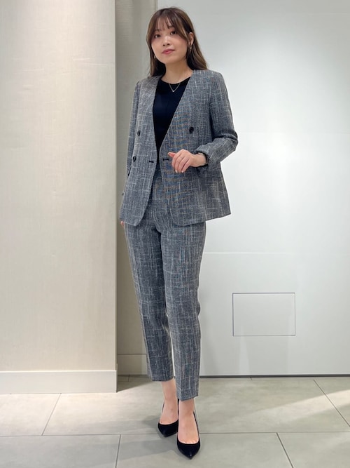 COUP DE CHANCE（クードシャンス） パンツ 「洗える」きれいめツイード