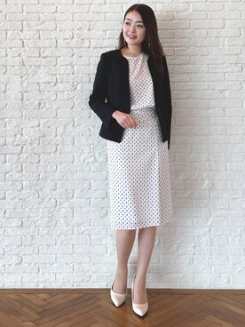 「春カラー」｜「アイテム（スーツジャケット）」を使った、COUP DE CHANCE（STAFF)さん（レディース・165cm）の春コーディネート
