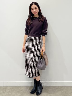 「バッグ」｜「アイテム（セットアップ）」を使った、COUP DE CHANCE（STAFF)さん（レディース・159cm）の秋コーディネート