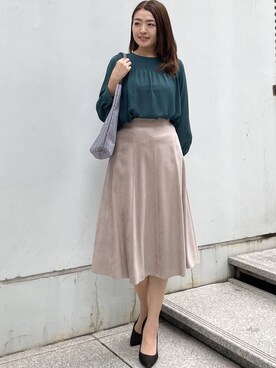 「グリーンブラウス」｜COUP DE CHANCE（STAFF)さん（レディース・165cm）の秋コーディネート