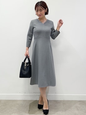 「美シルエット」｜「アイテム（ワンピース/ドレス）」を使った、COUP DE CHANCE（STAFF)さん（レディース・156cm）の夏コーディネート
