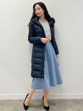 ◇【洗える/フード取り外し可】BASIC ロング丈ダウンコートを使った