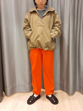 「Green　Parks（グリーンパークス）のアイテム（その他パンツ）」を使った、miuracoさん（レディース・151cm）の春コーディネート