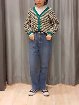 「Green　Parks（グリーンパークス）のアイテム（その他パンツ）」を使った、miuracoさん（レディース・151cm）の春コーディネート