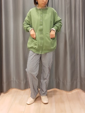 「Green　Parks（グリーンパークス）のアイテム（その他パンツ）」を使った、miuracoさん（レディース・151cm）の春コーディネート