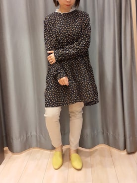 「小花柄」｜miuracoさん（レディース・151cm）の春コーディネート