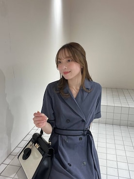 「Andemiu（アンデミュウ）のアイテム（バッグ）」を使った、andemiu_miyuさん（レディース・155cm）の春コーディネート