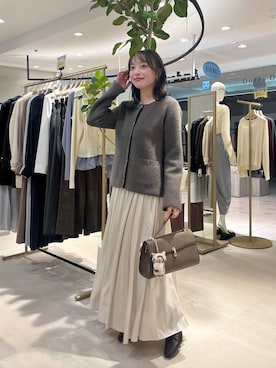 「Andemiu（アンデミュウ）のアイテム」を使った、andemiu_miyuさん（レディース・155cm）の秋コーディネート