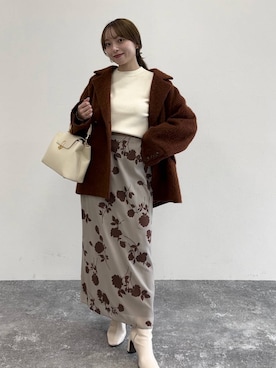 「アイテム（ピーコート）」を使った、andemiu_miyuさん（レディース・155cm・20代）の秋コーディネート