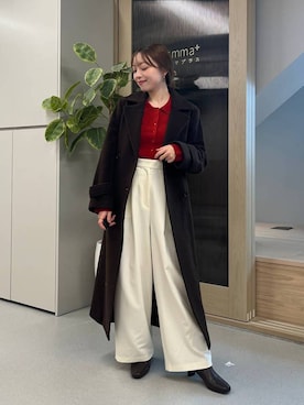 「Andemiu（アンデミュウ）のアイテム」を使った、andemiu_miyuさん（レディース・155cm）の秋コーディネート