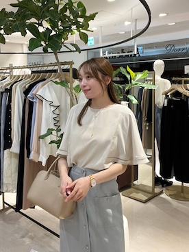 「Andemiu（アンデミュウ）のアイテム（バッグ）」を使った、andemiu_miyuさん（レディース・155cm）の春コーディネート