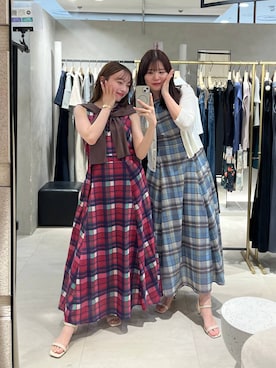 「Andemiu（アンデミュウ）のセパレートヒールサンダル664225（サンダル、ベージュ系）」を使った、andemiu_miyuさん（レディース・155cm）の夏コーディネート