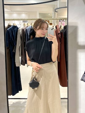 「アイテム（シュシュ）」を使った、andemiu_miyuさん（レディース・155cm）の夏コーディネート