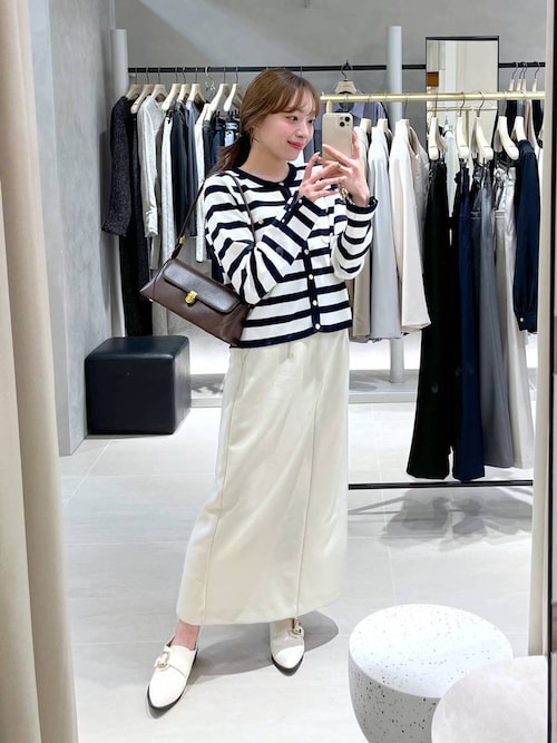 Andemiu スカート ラインベルトツキIラインスカート291864 : ZOZOTOWN