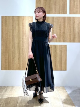 「結婚式2次会」｜「アイテム（財布/小物）」を使った、andemiu_miyuさん（レディース・155cm）の春コーディネート
