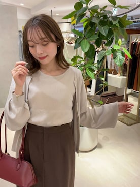 「アイテム（ボストンバッグ）」を使った、andemiu_miyuさん（レディース・155cm・20代）の秋コーディネート