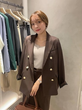 「アイテム（チャーム）」を使った、andemiu_miyuさん（レディース・155cm）の秋コーディネート