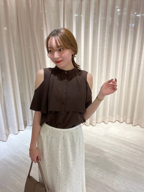 ブラウス シャツ 2WAYスリットブラウス577729 レディース Andemiu ブラウス シャツ 2WAYスリットブラウス577729