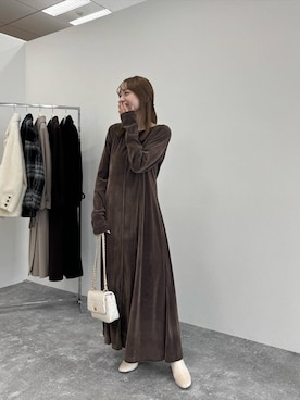 「アイテム（ピーコート）」を使った、andemiu_miyuさん（レディース・155cm・20代）の秋コーディネート