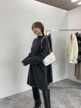 「アイテム（チュニック）」を使った、andemiu_miyuさん（レディース・155cm）の秋コーディネート