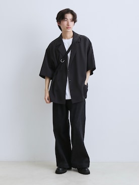 「JUNRED（ジュンレッド）のアイテム（バッグ）」を使った、Junyaさん（メンズ・175cm）の冬コーディネート