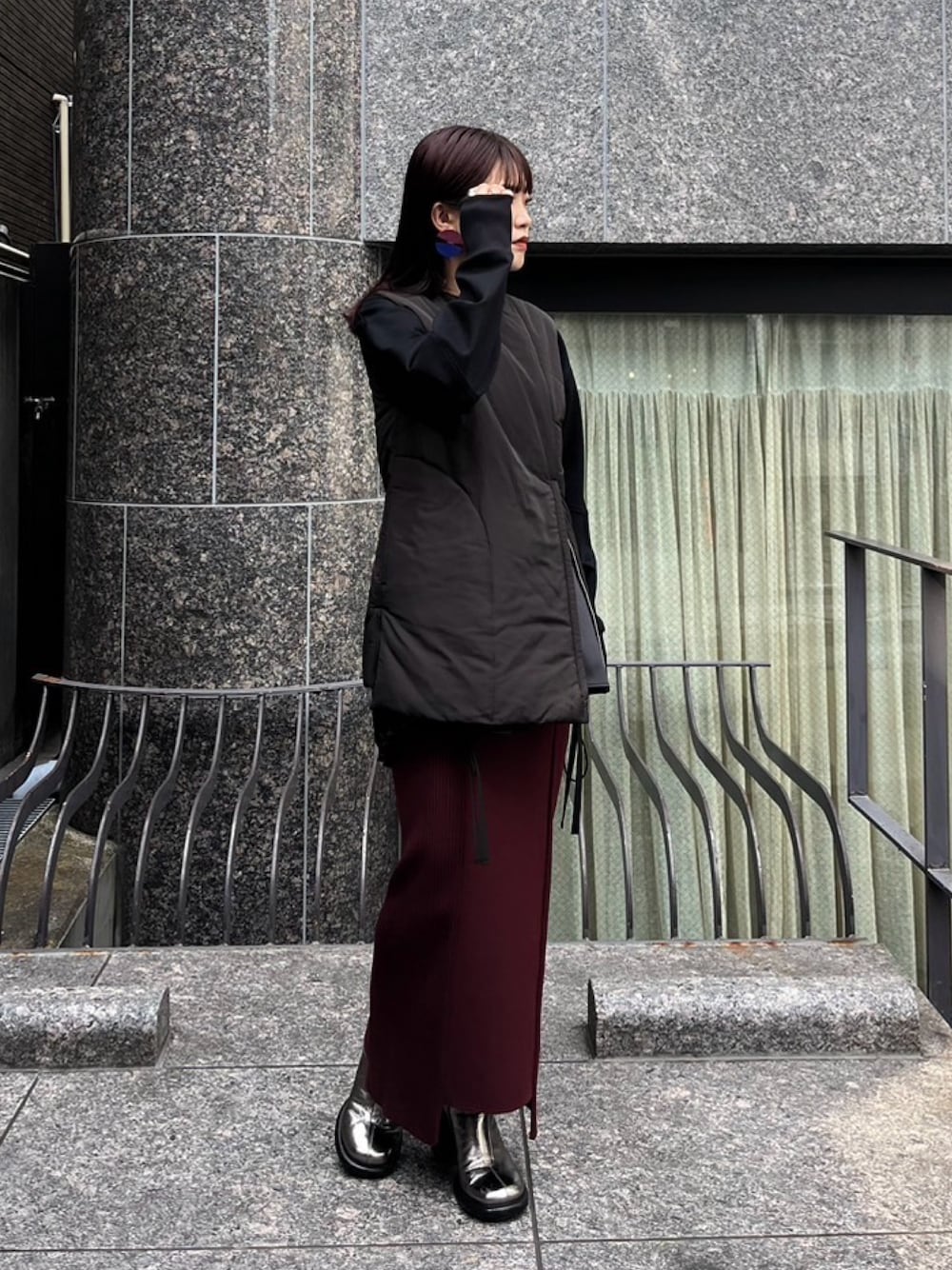 今期最新 完売品！！アンスリード　ダウンベスト　UN3D　LINE FLOWER 今期最新 完売品！！アンスリードダウンベストUN3DLINE FLOWER