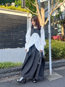 UN3D MULTI PINSTRIPE TUCK SK 36GRAY