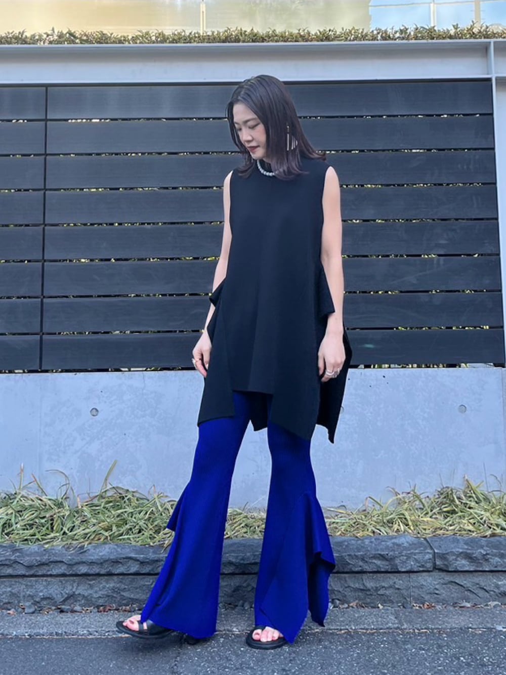 SIDE PARTS KNIT PT / サイドパーツニットパンツを使った人気