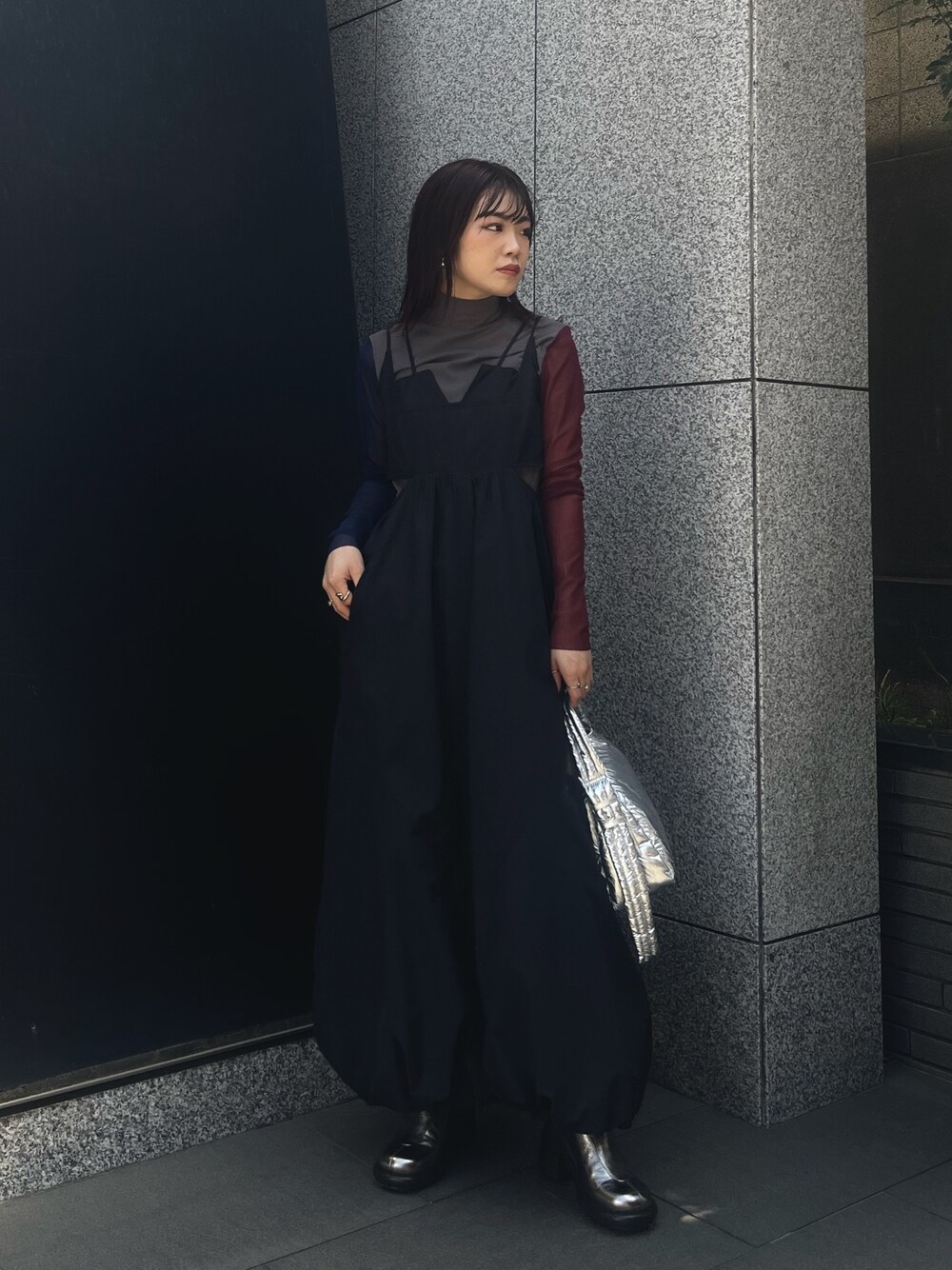 SIDE OPEN BALLOON OP / サイドオープンバルーンワンピースを