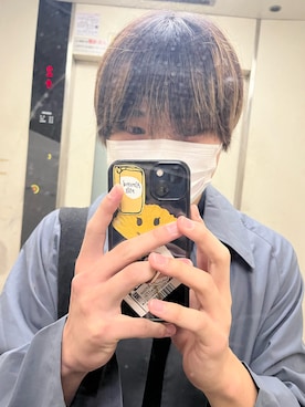 「アイテム（福袋/福箱、イエロー系）」を使った、shou313さん（メンズ・178cm）の冬コーディネート