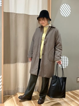 「Samansa Mos2 blue（サマンサモスモスブルー）のアイテム（その他アウター）」を使った、もっちゃんさん（レディース・163cm）の秋コーディネート