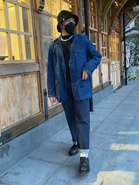 「北投」｜女子聞さん（メンズ・165cm）の春コーディネート