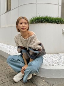 【新品未使用】ungrid ウッドハンドルサークルバッグ ブラック Ungrid - 【新品タグ付き】ungrid ウッドハンドルサークルバッグ