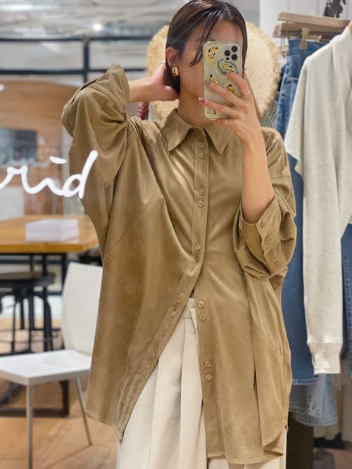 【BEIGE】スエードライクルーズシャツ URBAN RESEARCH｜スエードライクルーズシャツ | Rakuten Fashion(楽天