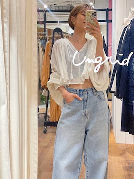 「Ungrid（アングリッド）のアイテム」を使った、suyako ogawaさん（骨格ウェーブ・レディース・155cm）の春コーディネート