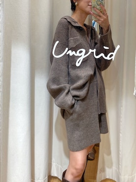 「Ungrid（アングリッド）のアイテム（カーディガン/ボレロ）」を使った、suyako ogawaさん（レディース・156cm）の秋コーディネート