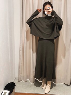 suyako ogawaさん（レディース・155cm）の冬コーディネート