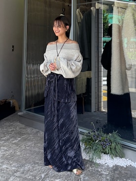 「Htage（テージ）の【Htage】billowコンビネックレス（ネックレス）」を使った、suyako ogawaさん（レディース・155cm・30代）の夏コーディネート