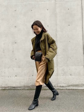 大橋琴乃さん（レディース・165cm）の冬コーディネート