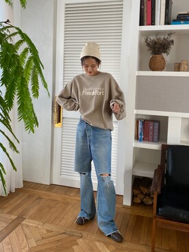 大橋琴乃さん（レディース・165cm）の冬コーディネート