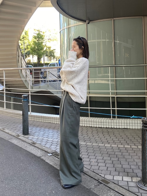 セール】ウール混ルーズタックパンツ（その他パンツ）｜Ungrid