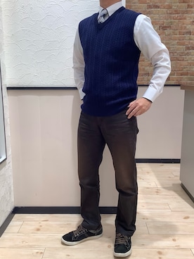 BRICK HOUSE by Tokyo Shirts 前橋けやきウォーク店さん（メンズ・170cm）の冬コーディネート