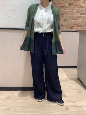 「BRICK HOUSE by TOKYO SHIRT」｜BRICK HOUSE by Tokyo Shirts 前橋けやきウォーク店さん（レディース・156cm）の夏コーディネート