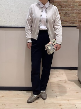 「アイテム（ポーチ）」を使った、BRICK HOUSE by Tokyo Shirts 前橋けやきウォーク店さん（レディース・156cm）の春コーディネート