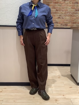 BRICK HOUSE by Tokyo Shirts 前橋けやきウォーク店さん（レディース・156cm）の秋コーディネート