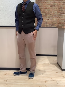 BRICK HOUSE by Tokyo Shirts 前橋けやきウォーク店さん（メンズ・170cm）の冬コーディネート