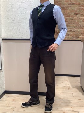 BRICK HOUSE by Tokyo Shirts 前橋けやきウォーク店さん(メンズ・170cm)の冬コーディネート