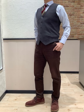 BRICK HOUSE by Tokyo Shirts 前橋けやきウォーク店さん(メンズ・170cm)の冬コーディネート